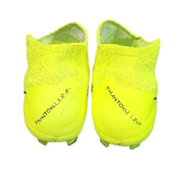 Nike Phantom Luna 2 Pro FG Soccer Cleats Neon Yellow White DV3166 700 Men 10.5